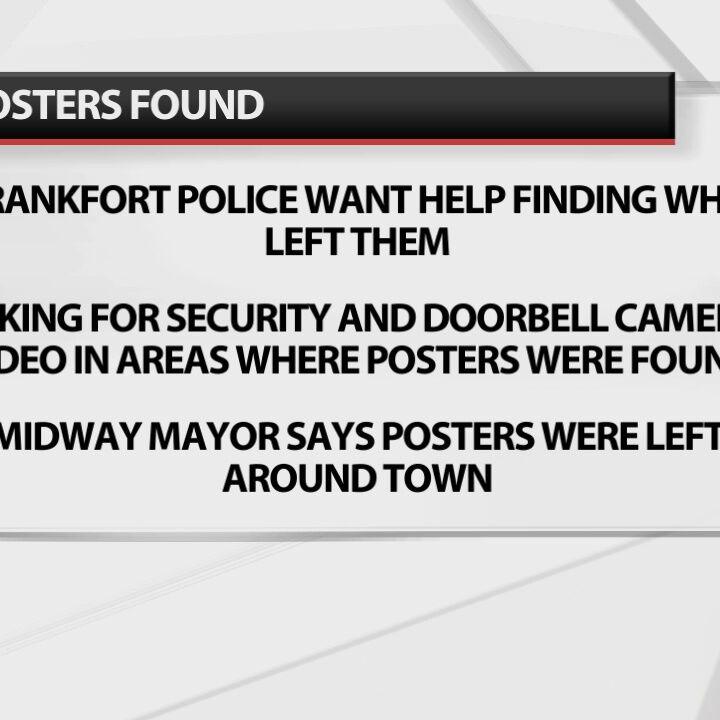 Frankfort Police investigate KKK posters found in the city as 'appalling act of littering'
